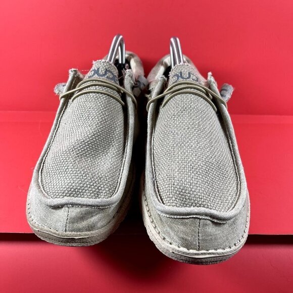 HEY DUDE Men's Wally Tan Slip On Loafers‎ Shoe Size 10 - Picture 2 of 9